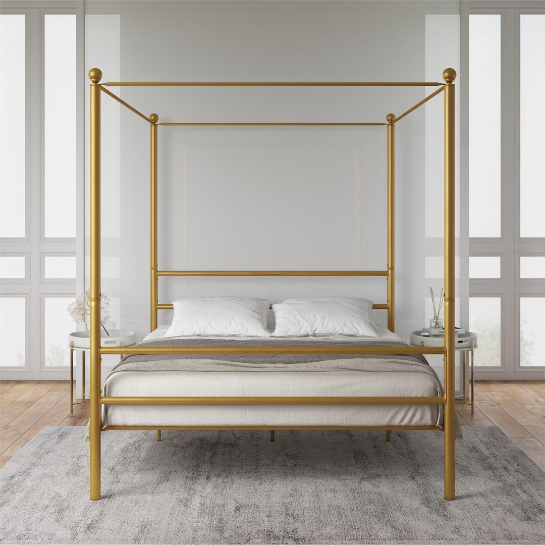 Layla Canopy Bed - Gold - Full