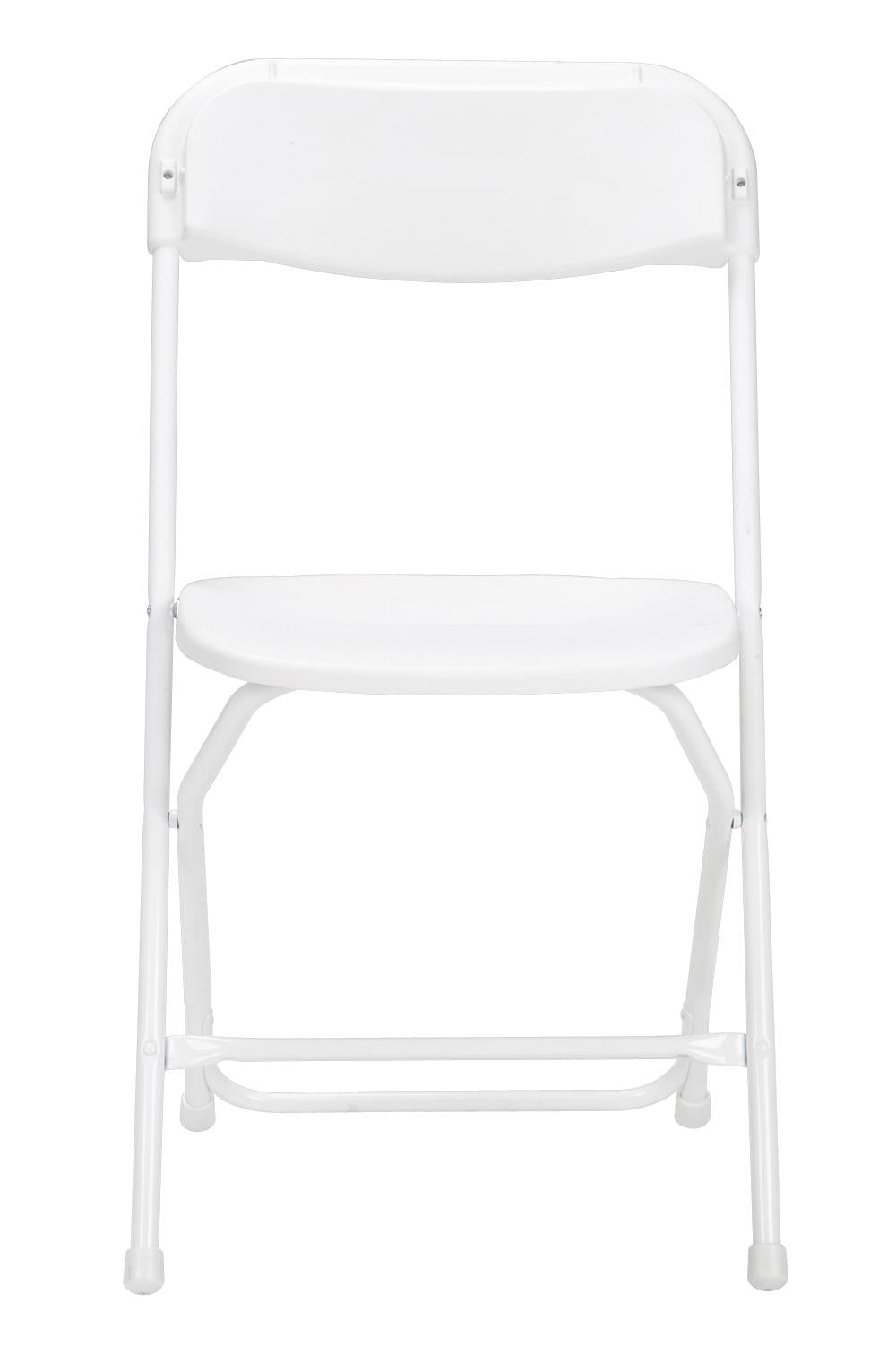 Plastic and Compact Folding Stacking Chairs, Set of 8 - White - 8-Pack