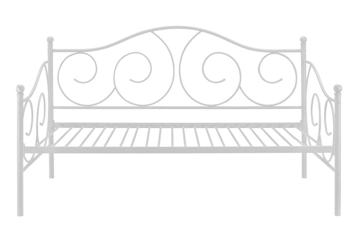 Victoria Metal Daybed with 15 Inch Clearance for Storage - White - Twin