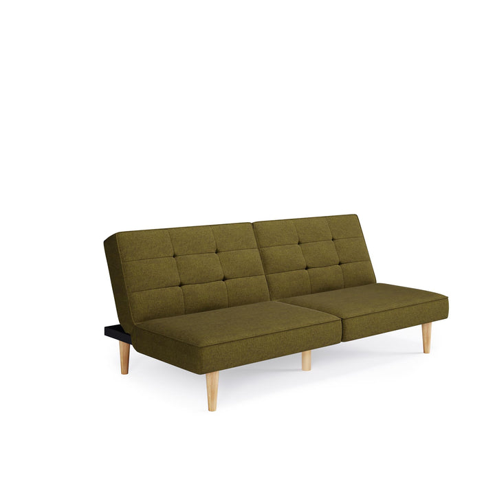 Bowie Upholstered Futon - Green