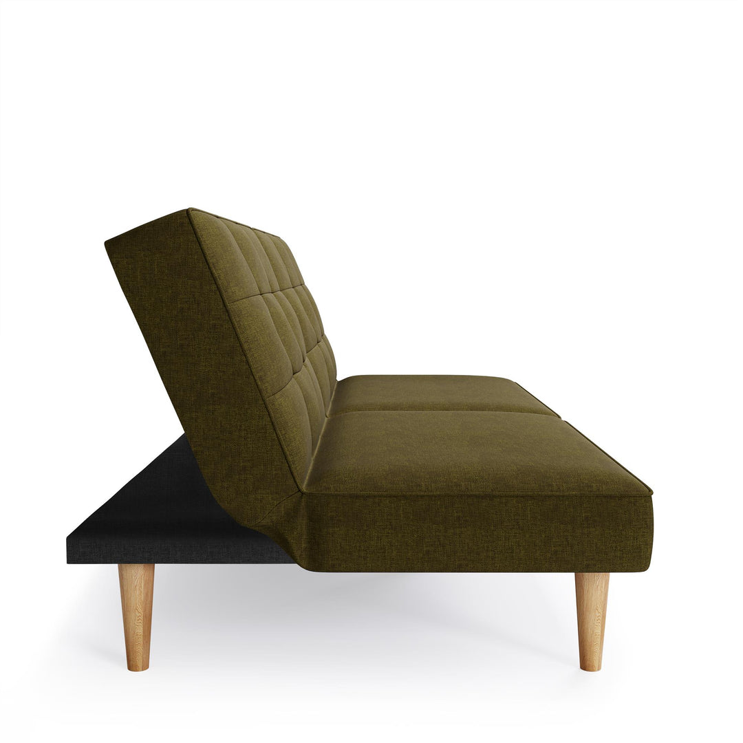 Bowie Upholstered Futon - Green