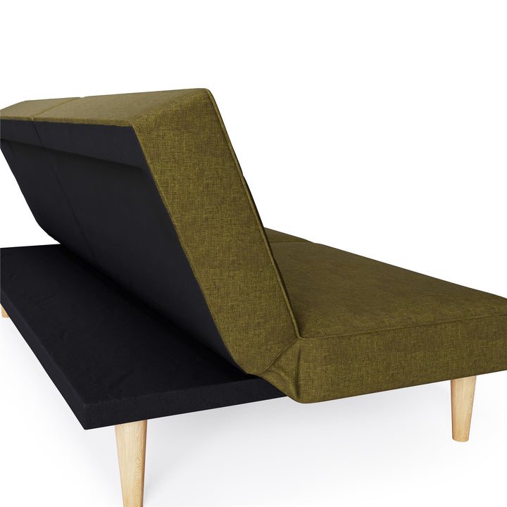 Bowie Upholstered Futon - Green