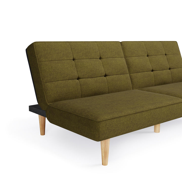 Bowie Upholstered Futon - Green