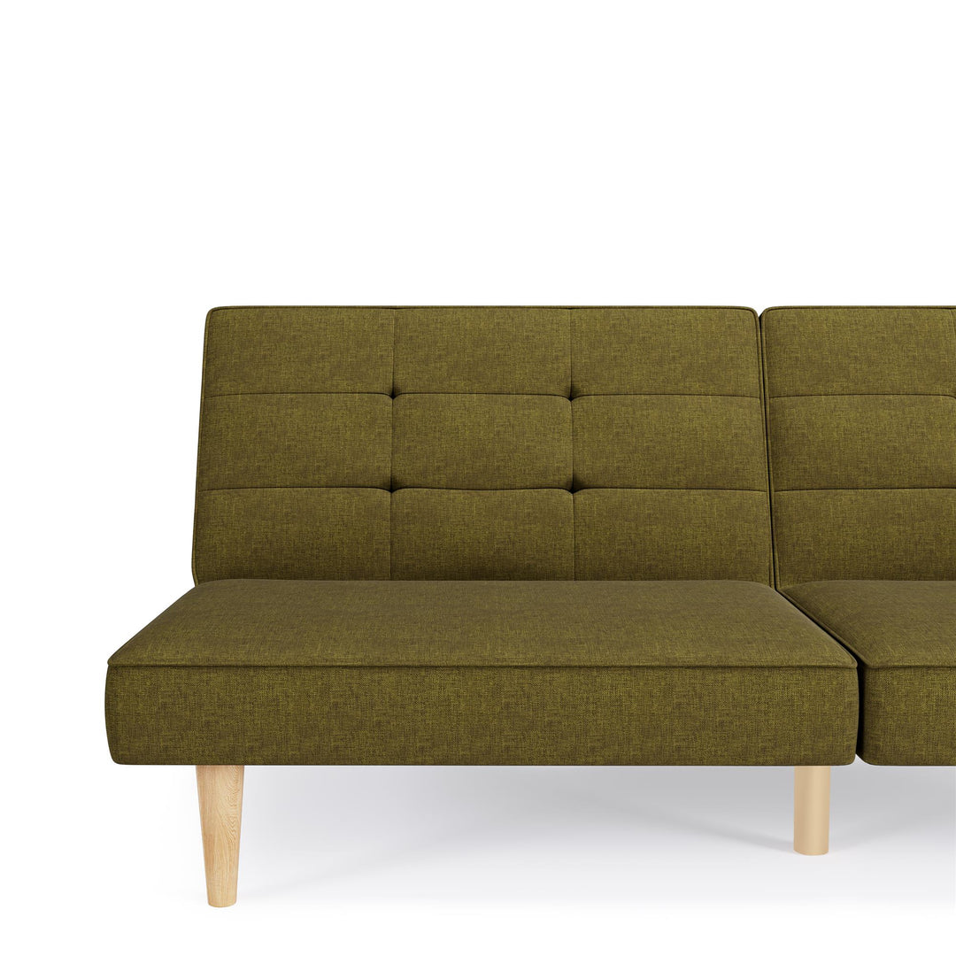 Bowie Upholstered Futon - Green