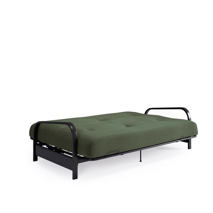 Cleo Black Metal Arm Full Size Futon Frame - Green - Full