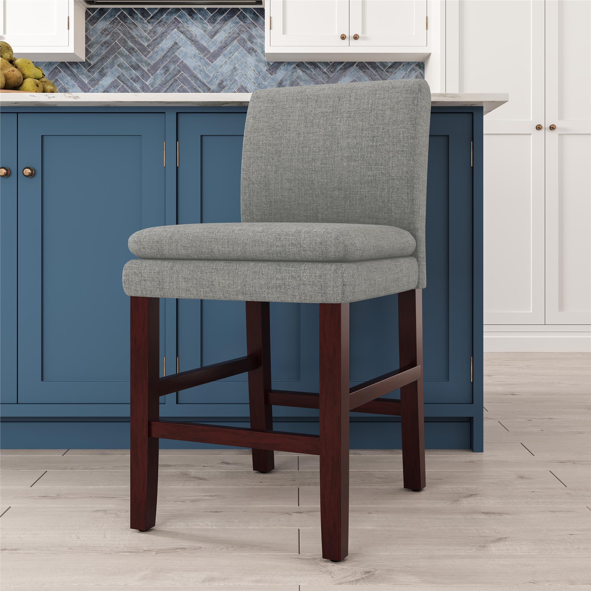 Upholstered counter height online bar stools