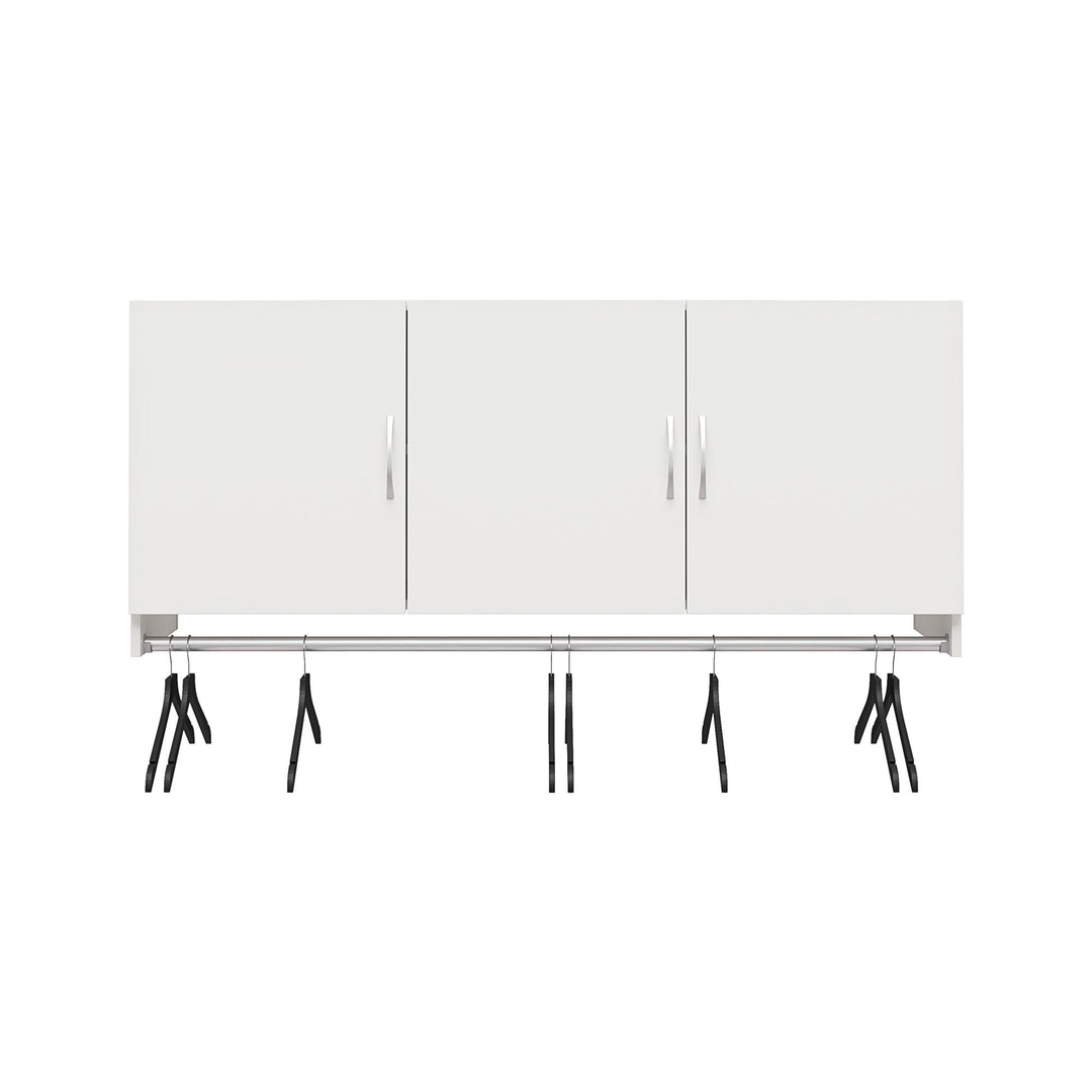 3 Door Wall Storage Cabinet: Hanging Rod & Adjustable Shelf – RealRooms