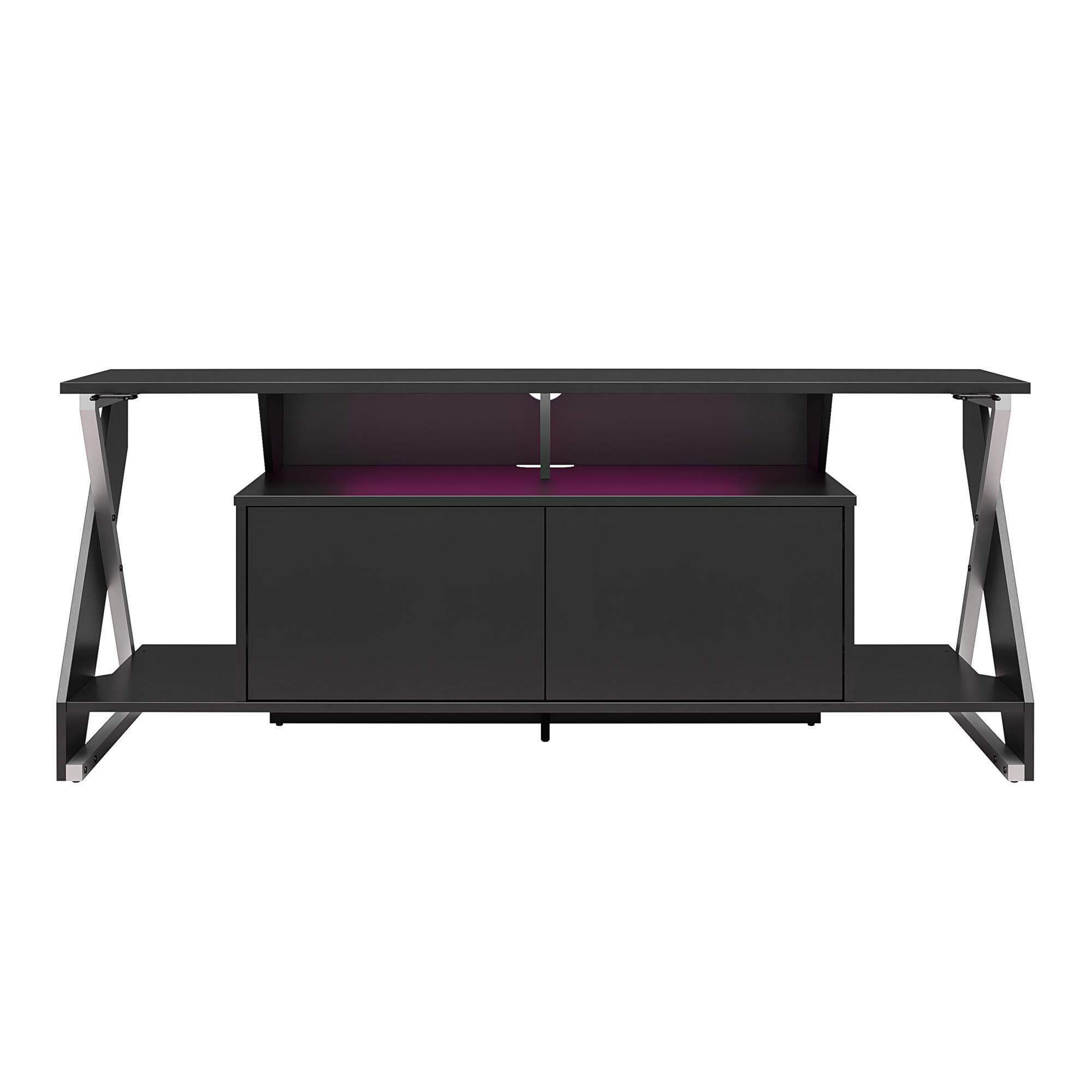 Black gaming deals tv stand