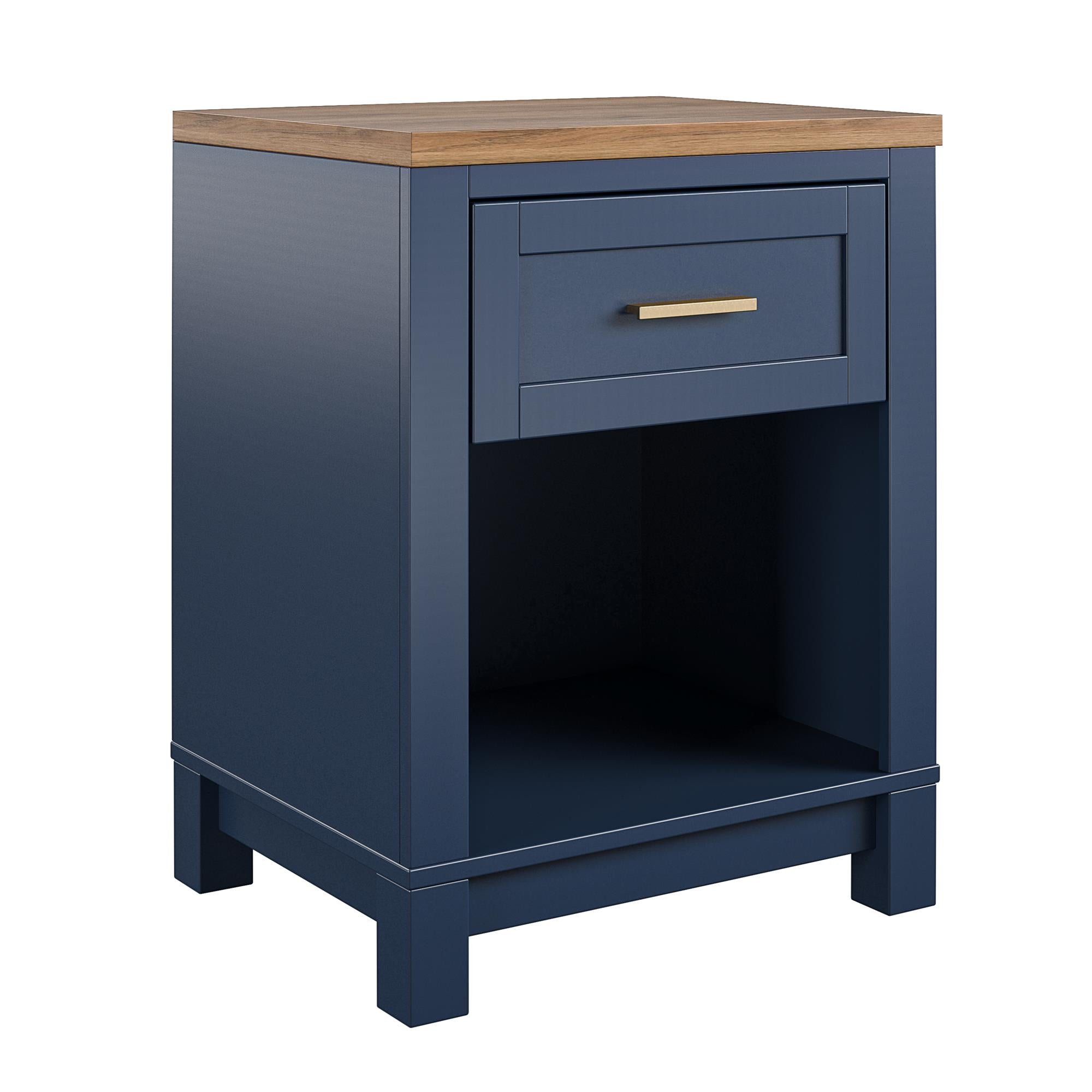 Armada 1 Drawer Nightstand Functional with Open Shelf Design