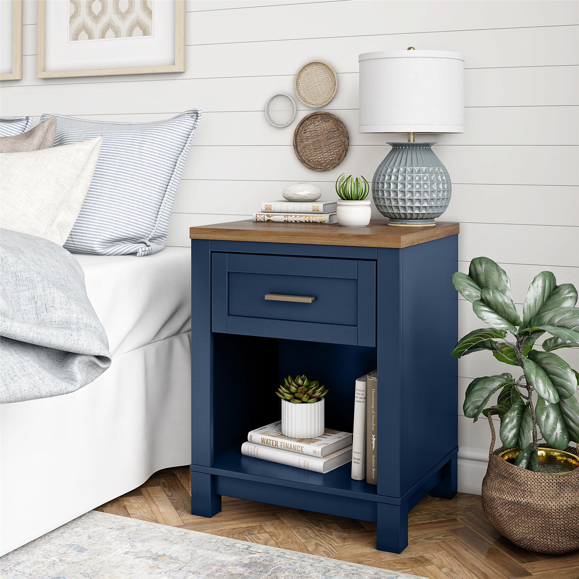 Armada 1 Drawer Nightstand Functional with Open Shelf Design