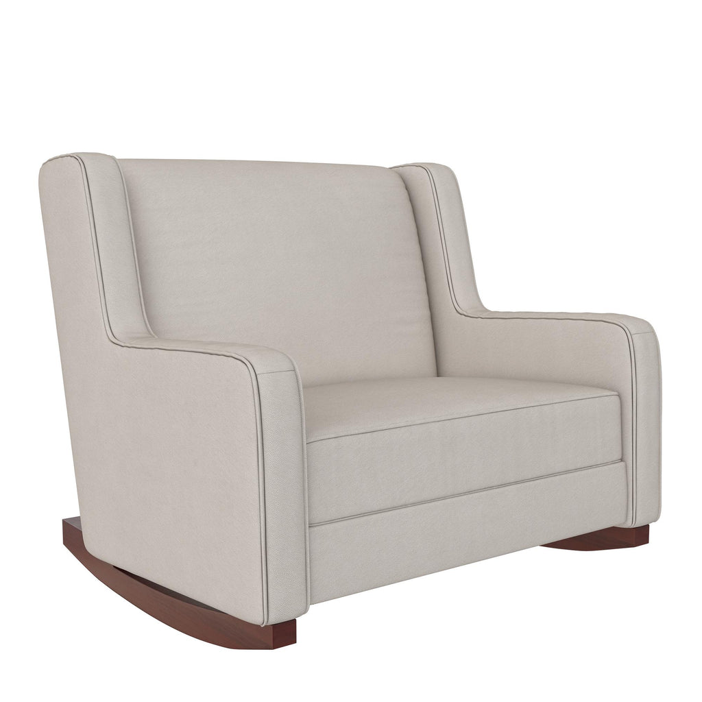 Double rocker with online ottoman