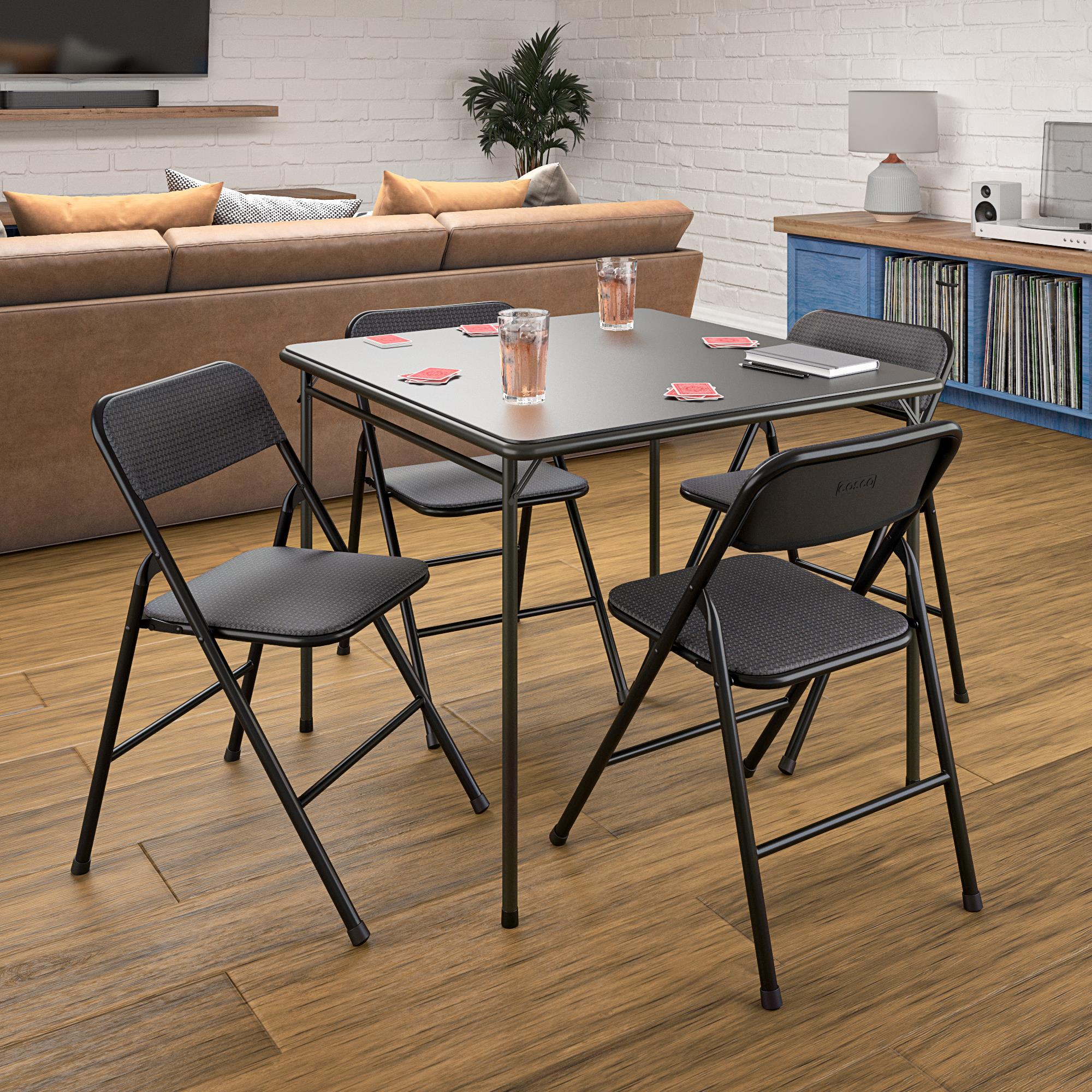 Deluxe card table online and chairs