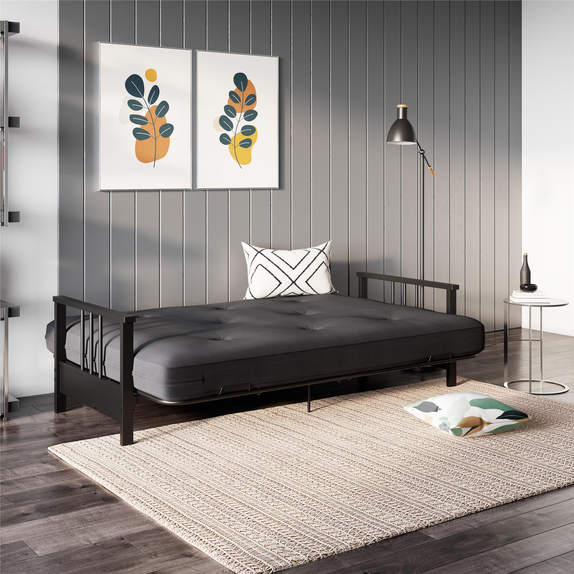 Queen metal futon deals frame