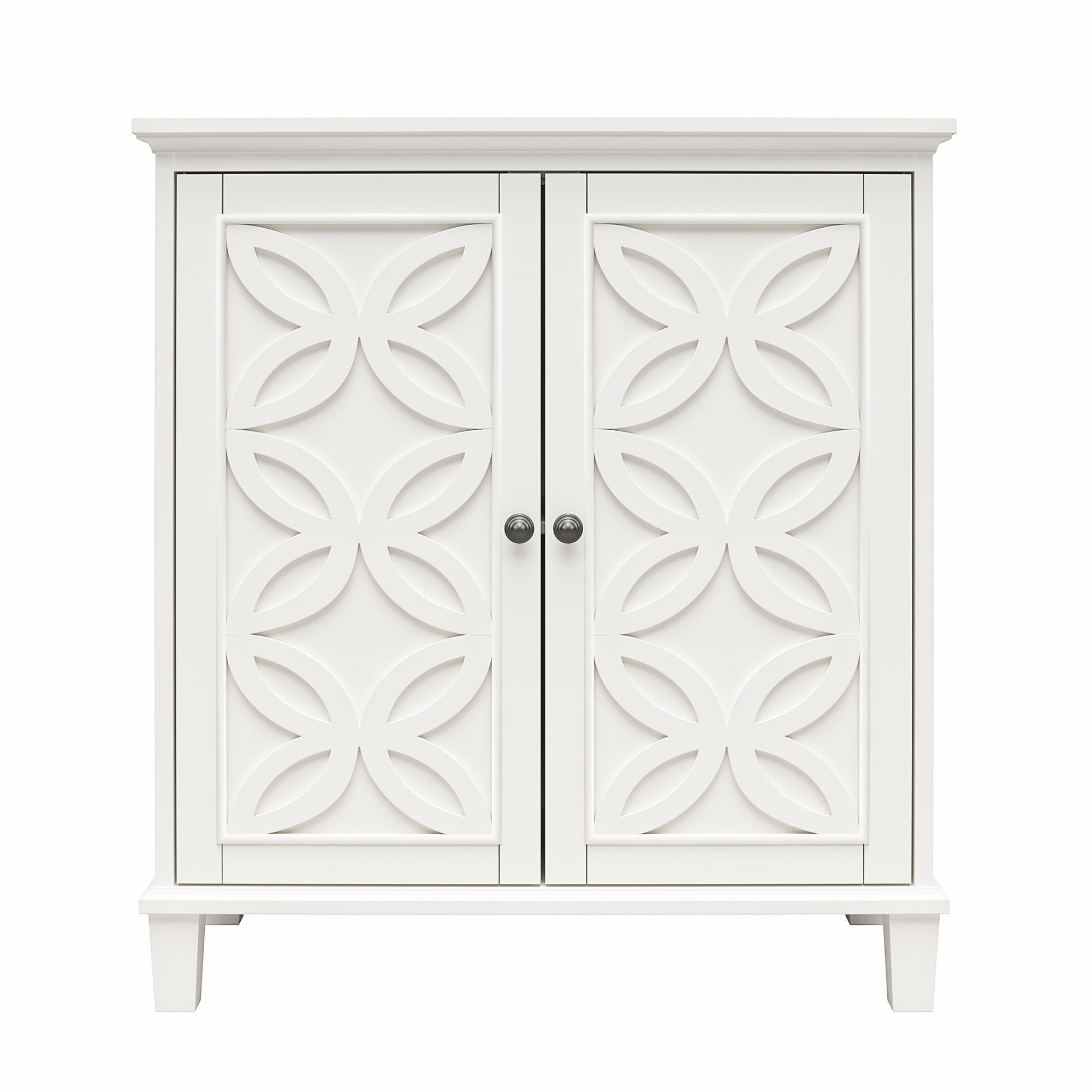 Double door store accent cabinet