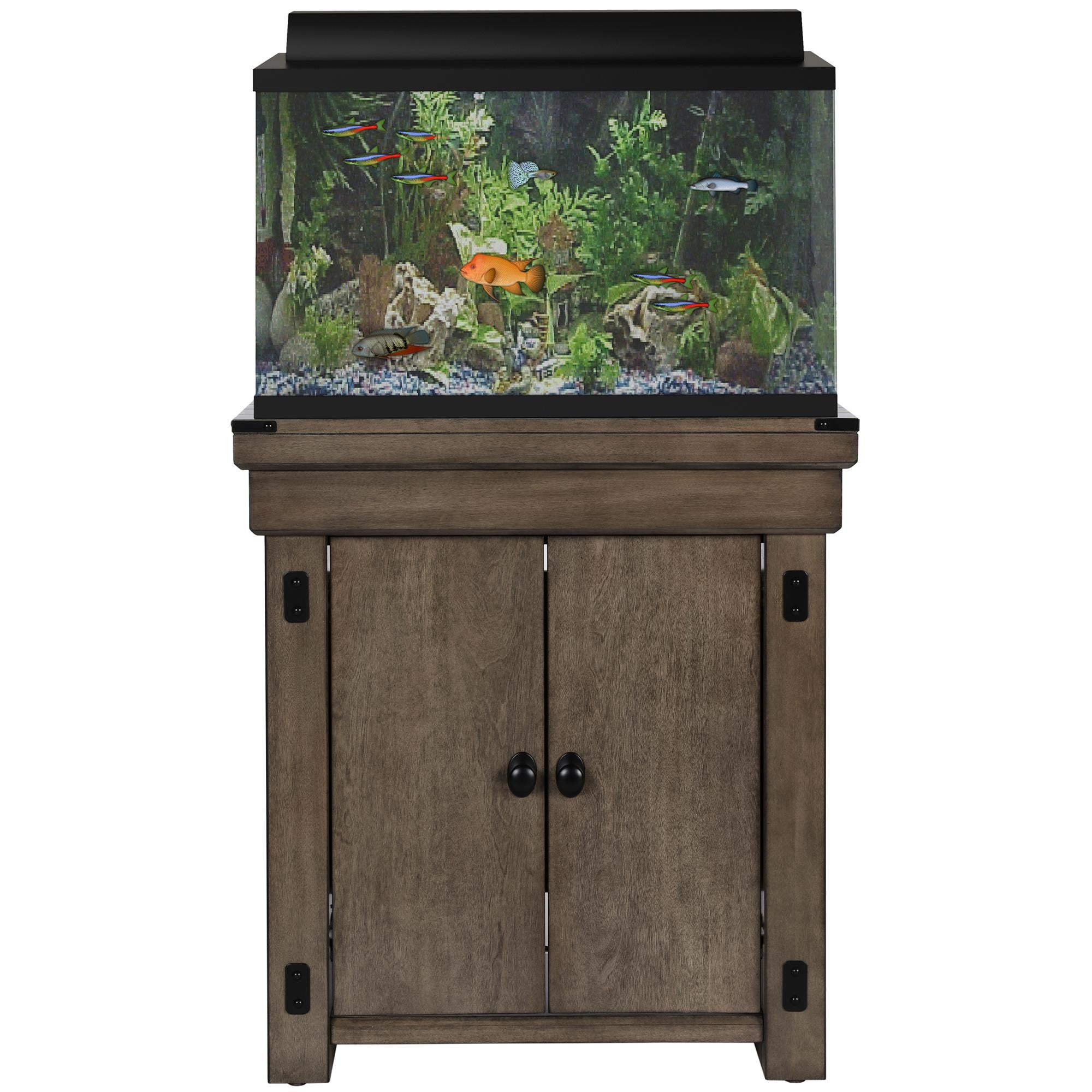 Grey fish tank stand sale