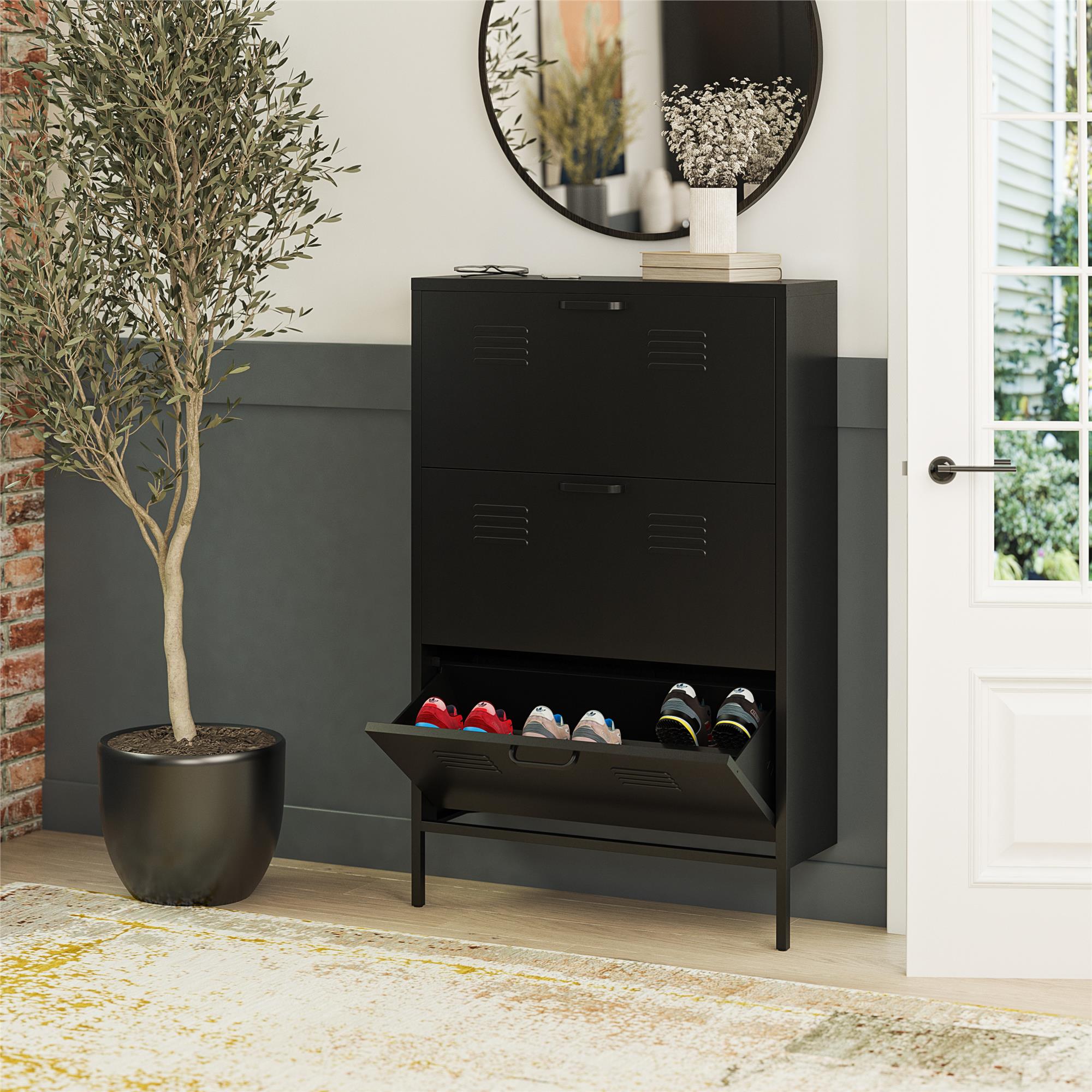 Metal shoe storage cabinet new arrivals