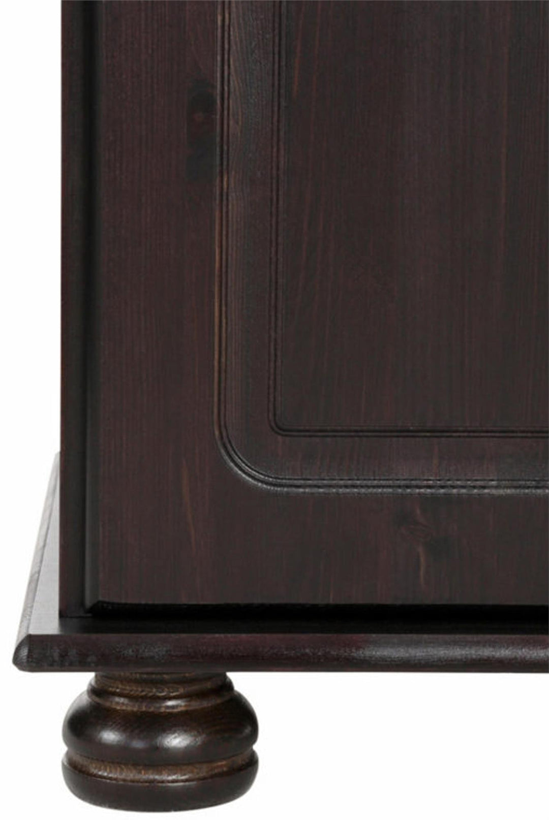 Chester Solid Wood Fold Out Storage Desk with Bottom Storage Cabinet - Rich Brown