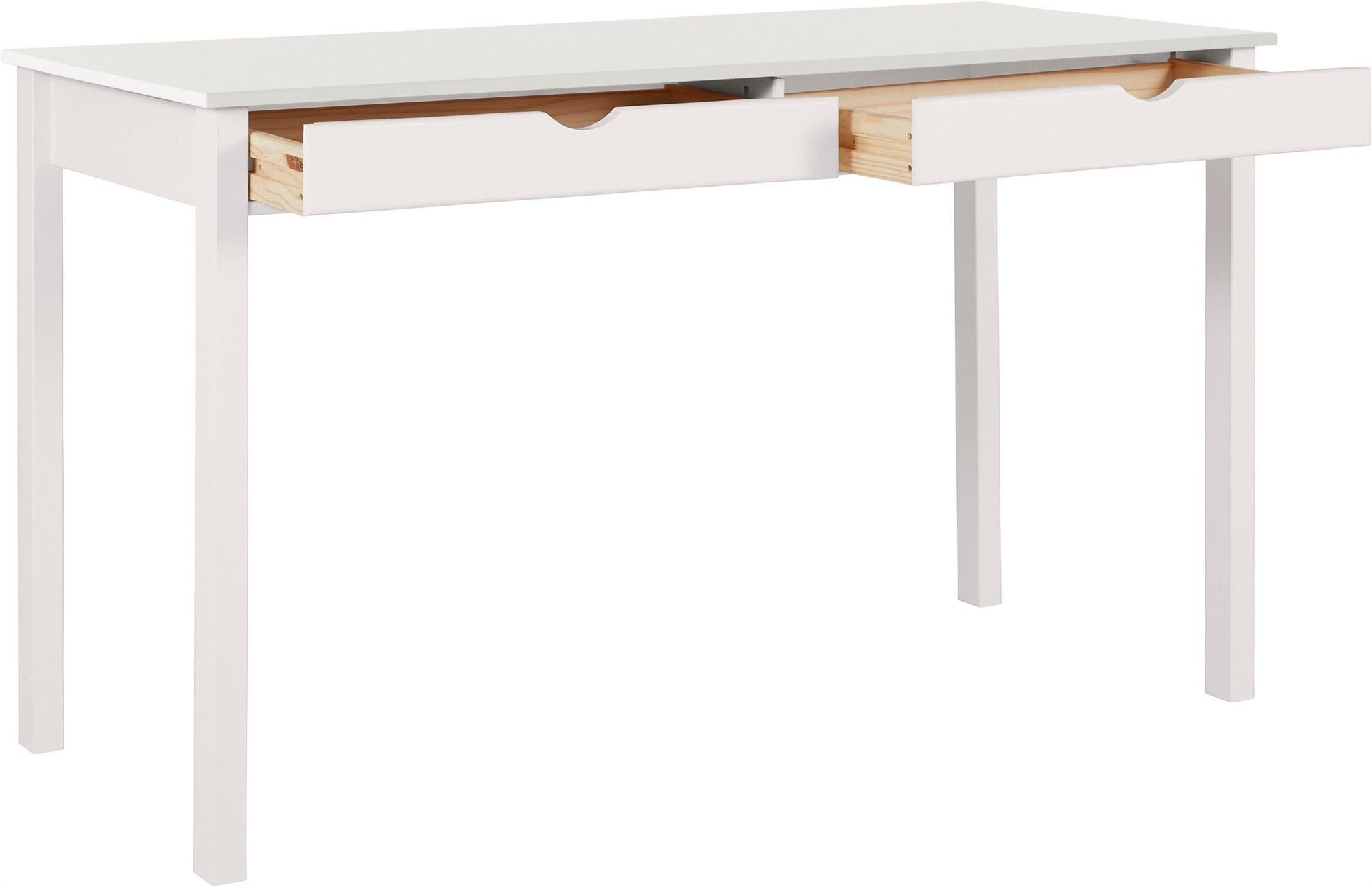 Thin on sale white desk