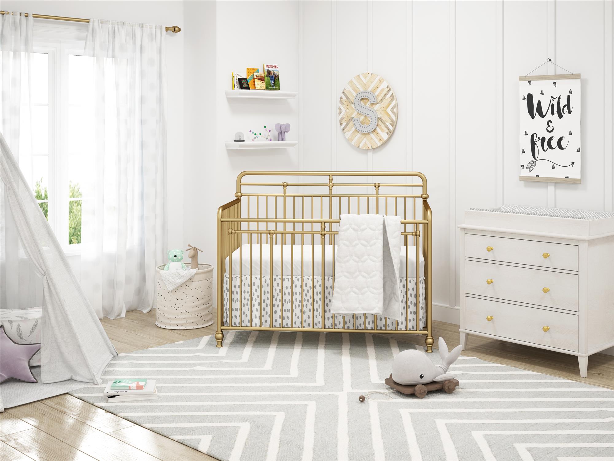 Monarch decal hill ivy changing table