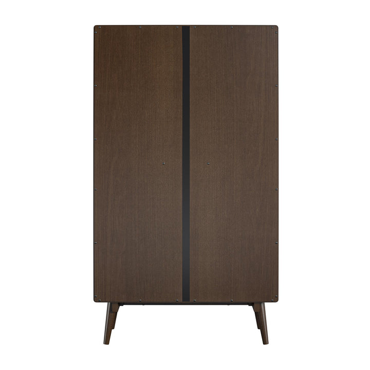 Modern home library Brittany bookcase -  Florence Walnut