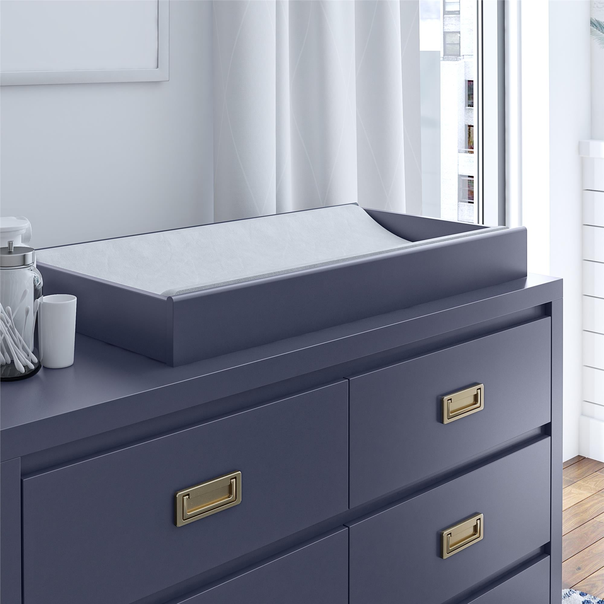 Monarch Hill Navy Changing Table Dresser Topper RealRooms