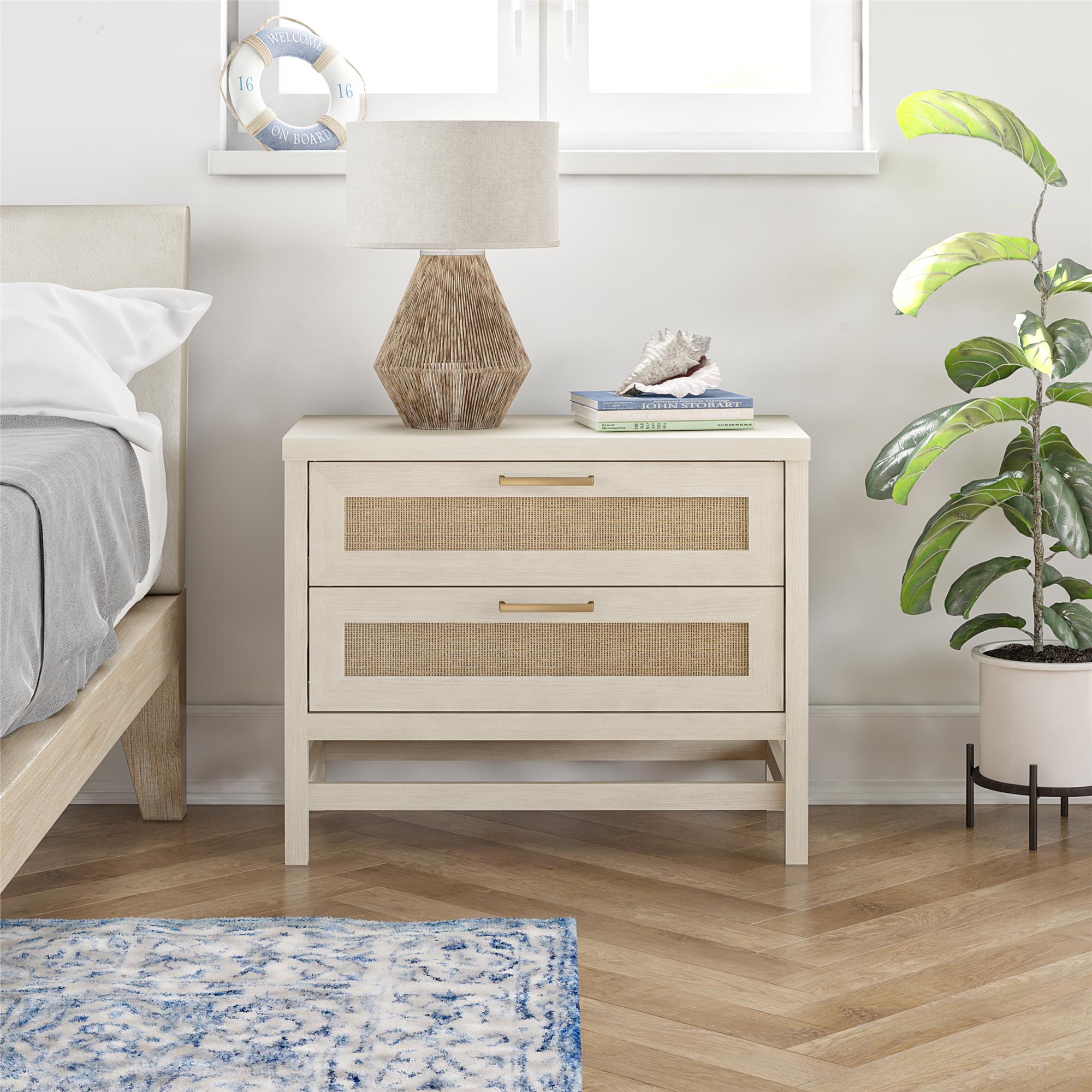 Rattan nightstand deals