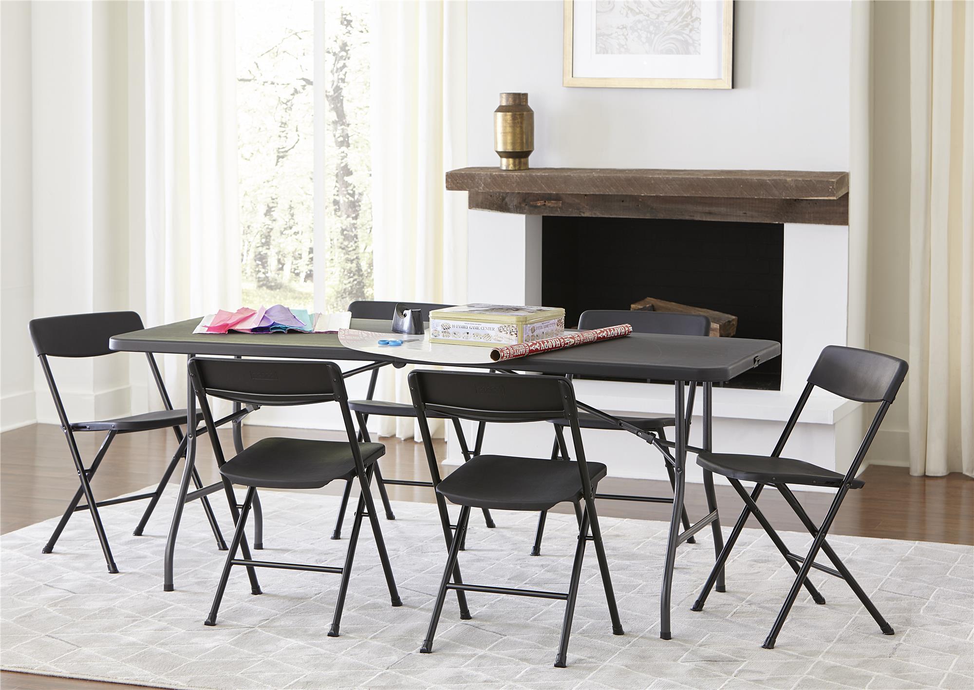 Cosco folding best sale table set